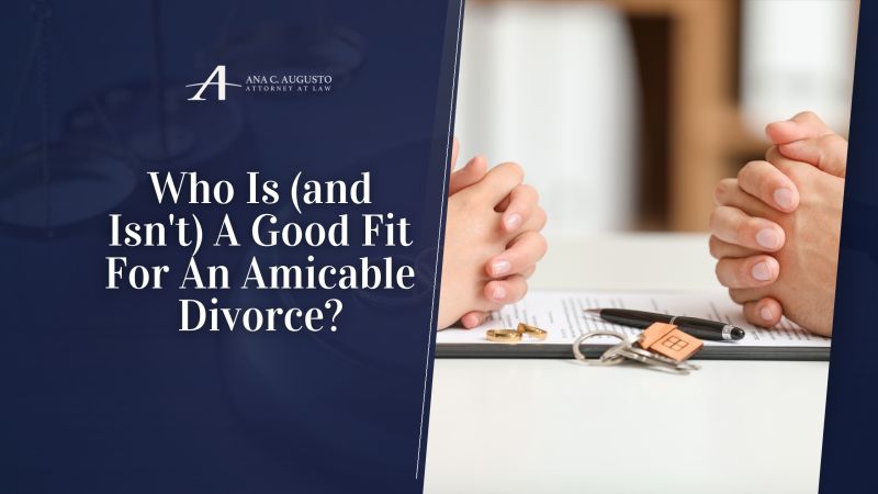 Who is a good fit for an amicable divorce?
