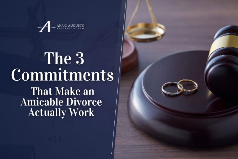 The 3 Commitments That Make an Amicable Divorce Actually Work